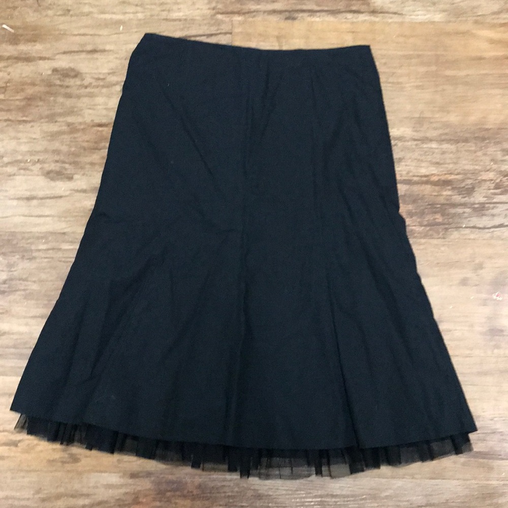 Size 4 black knee length skirt.